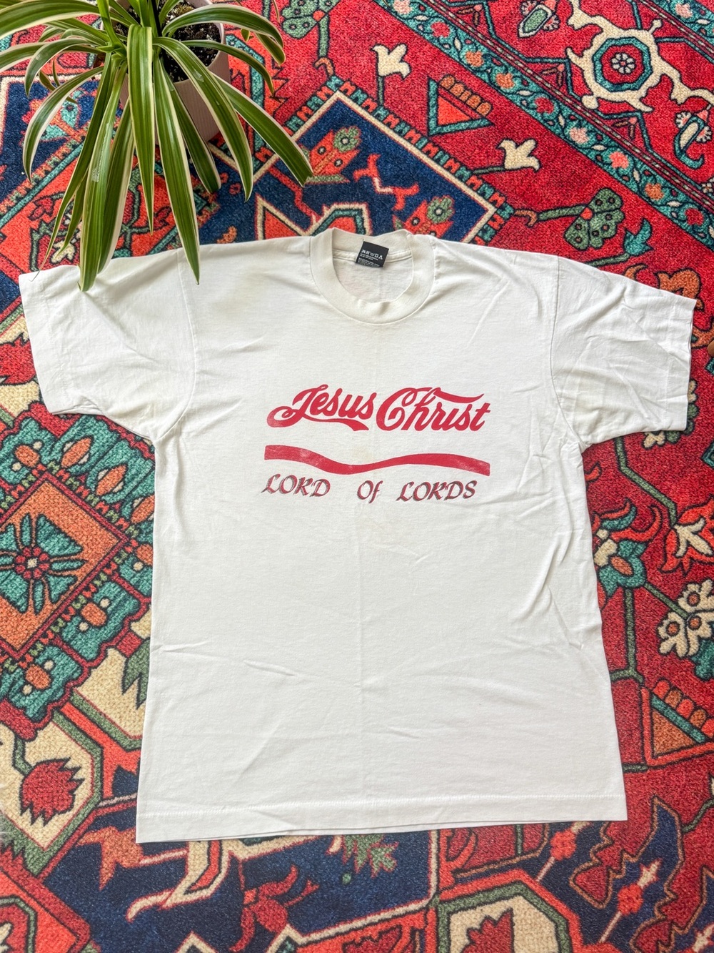 Vintage 'Jesus Christ Coca Cola' Graphic T‑Shirt